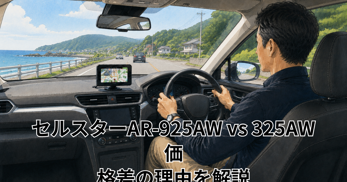セルスターAR-925AW vs 325AW｜価格差の理由を解説