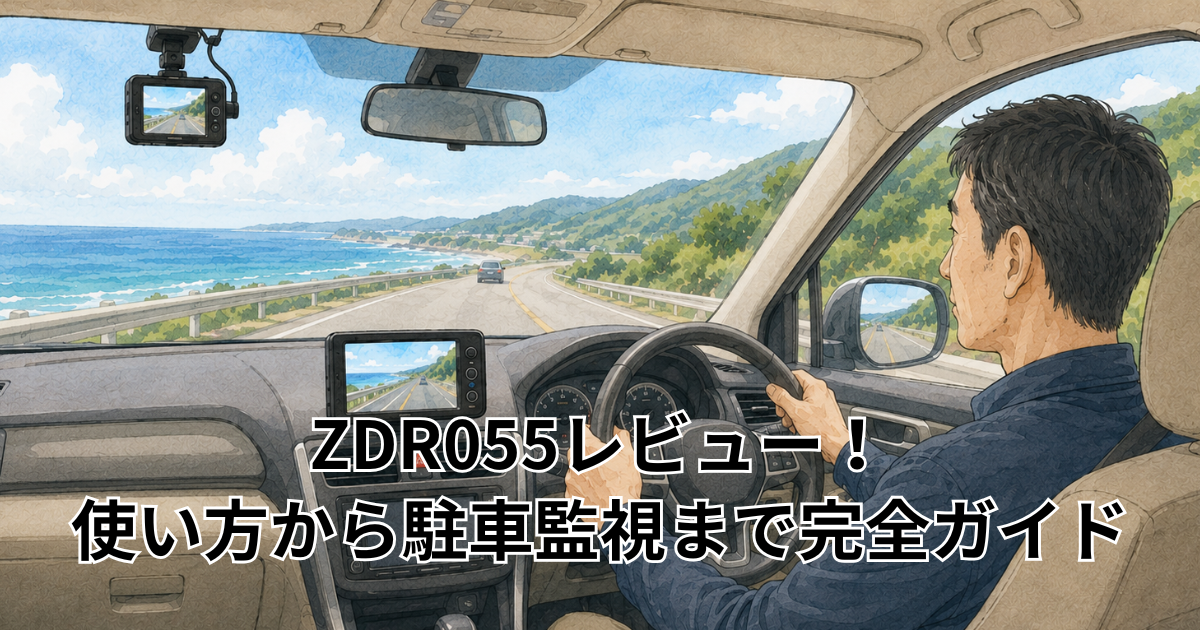 ZDR055レビュー！ 使い方から駐車監視まで完全ガイド
