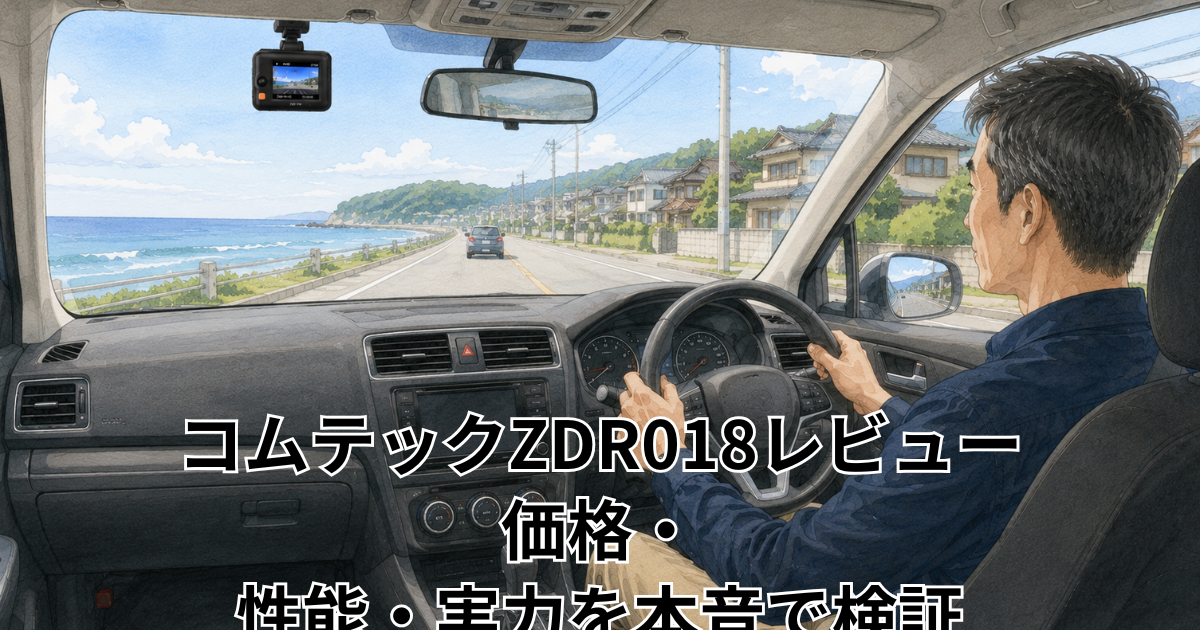 コムテックZDR018レビュー｜価格・性能・実力を本音で検証