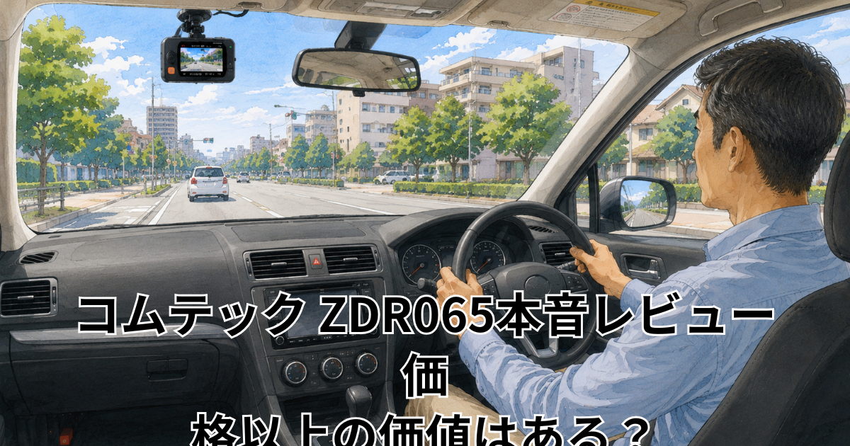 コムテック ZDR065本音レビュー 価格以上の価値はある？