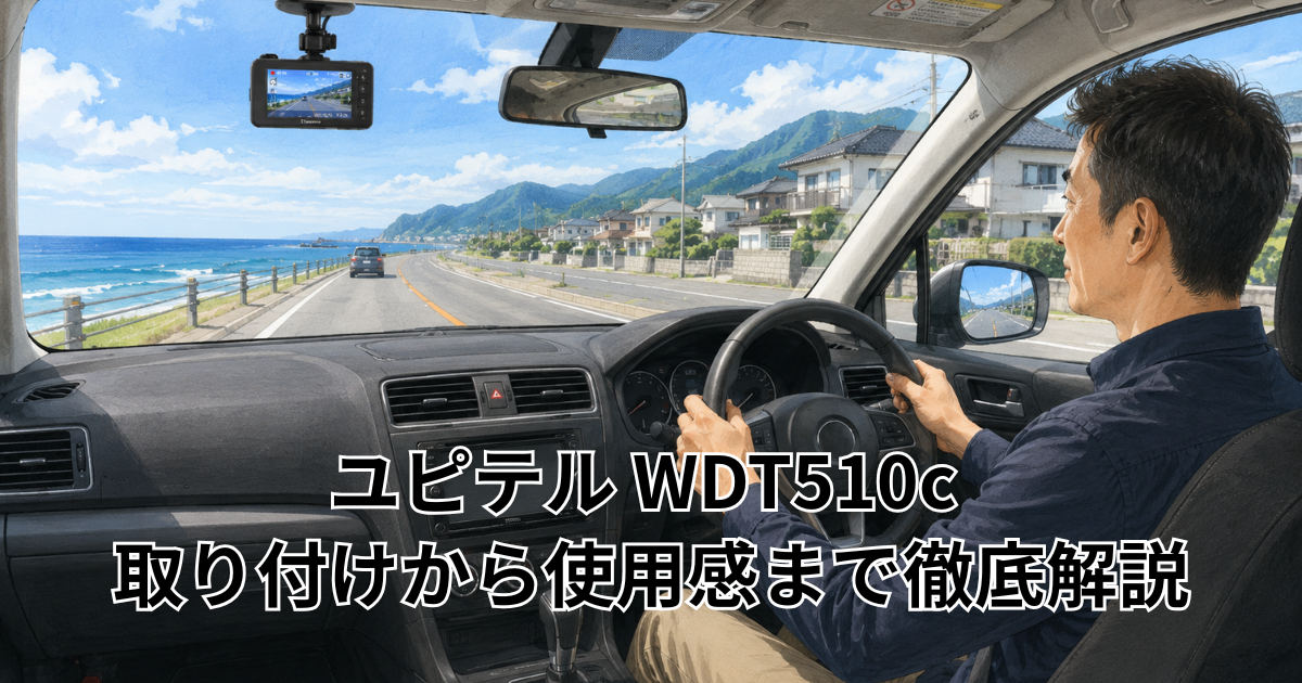 ユピテル WDT510c 取り付けから使用感まで徹底解説