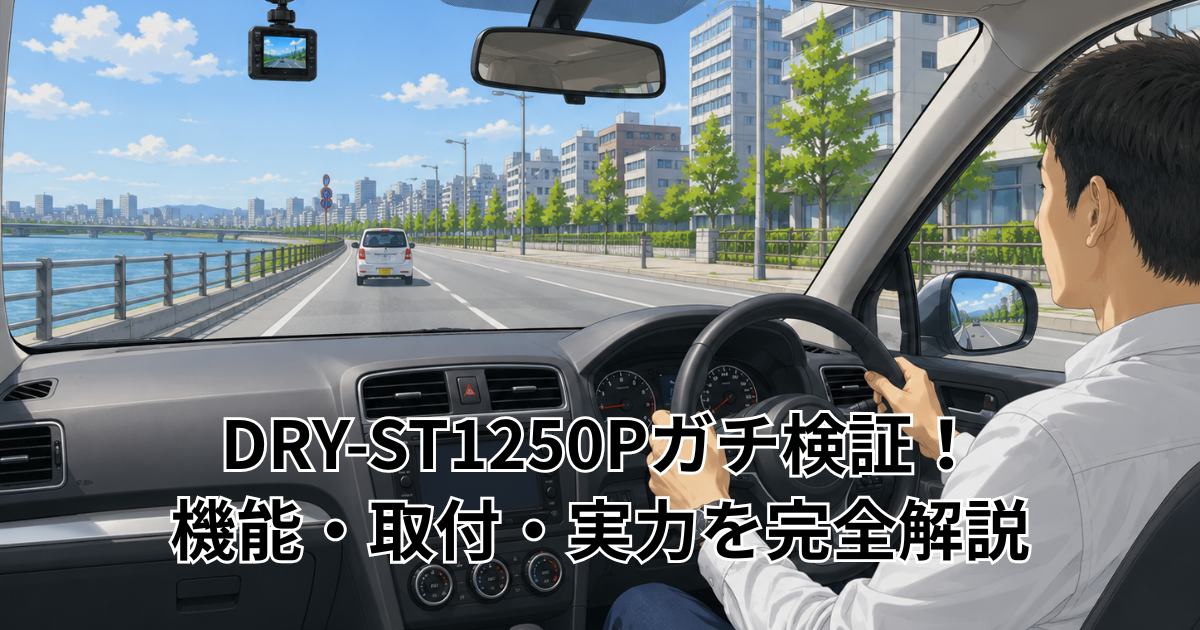 DRY-ST1250Pガチ検証！機能・取付・実力を完全解説