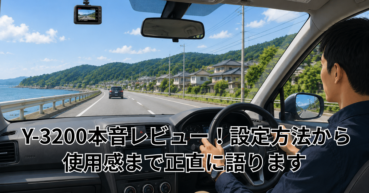 Y-3200本音レビュー！設定方法から使用感まで正直に語ります