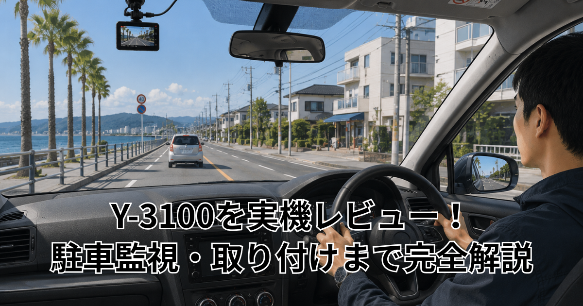 Y-3100を実機レビュー！ 駐車監視・取り付けまで完全解説