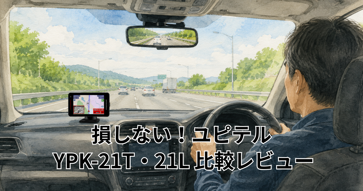 損しない！ユピテル YPK-21T・21L 比較レビュー