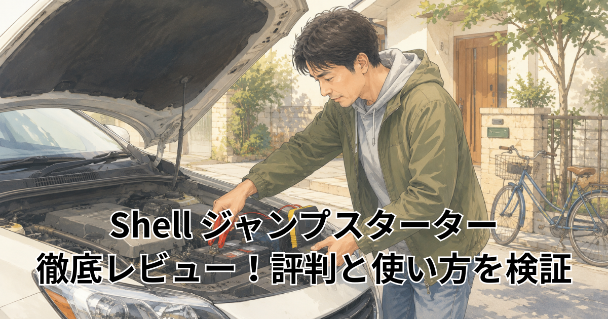 Shell ジャンプスターター徹底レビュー！評判と使い方を検証