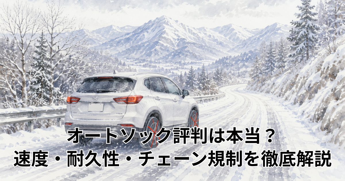 オートソック評判は本当？速度・耐久性・チェーン規制を徹底解説