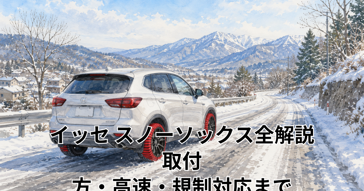 イッセ スノーソックス全解説｜取付方・高速・規制対応まで