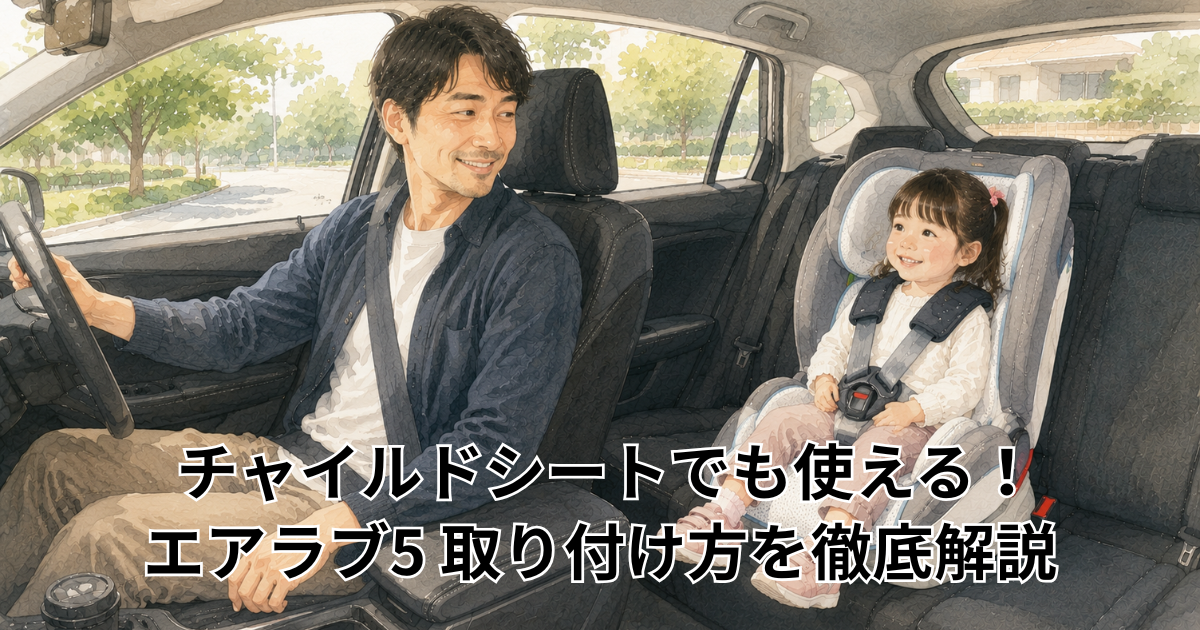 チャイルドシートでも使える！ エアラブ5 取り付け方を徹底解説