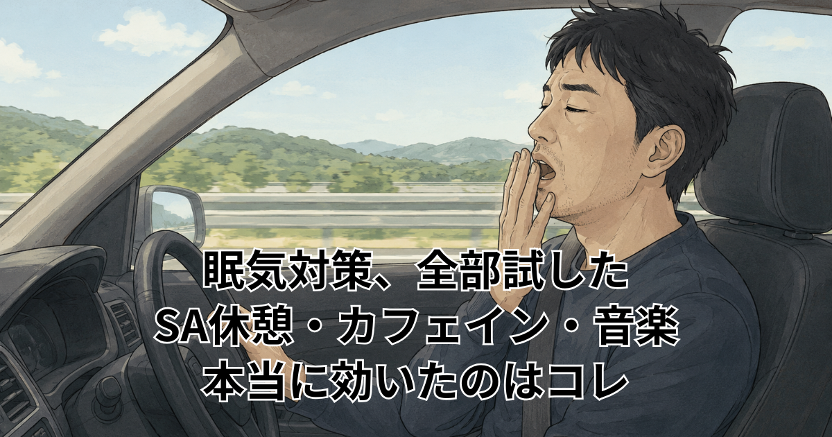 眠気対策、全部試した SA休憩・カフェイン・音楽 本当に効いたのはコレ