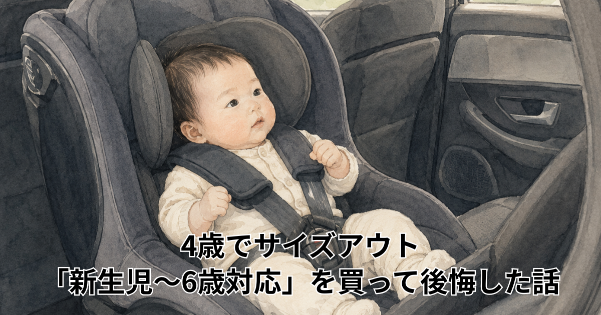 4歳でサイズアウト 「新生児〜6歳対応」を買って後悔した話