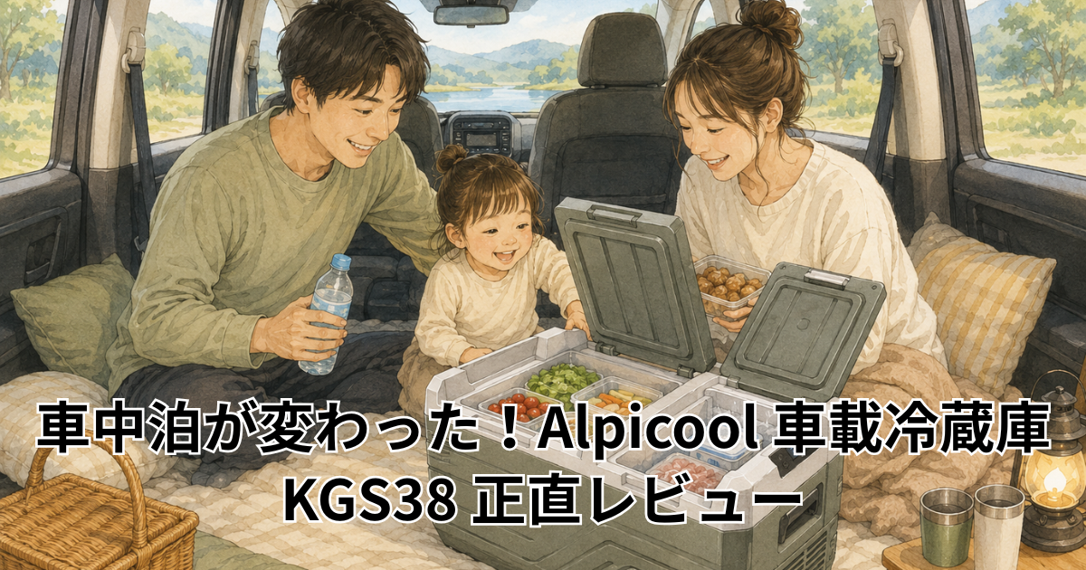 車中泊が変わった！Alpicool 車載冷蔵庫 KGS38 正直レビュー