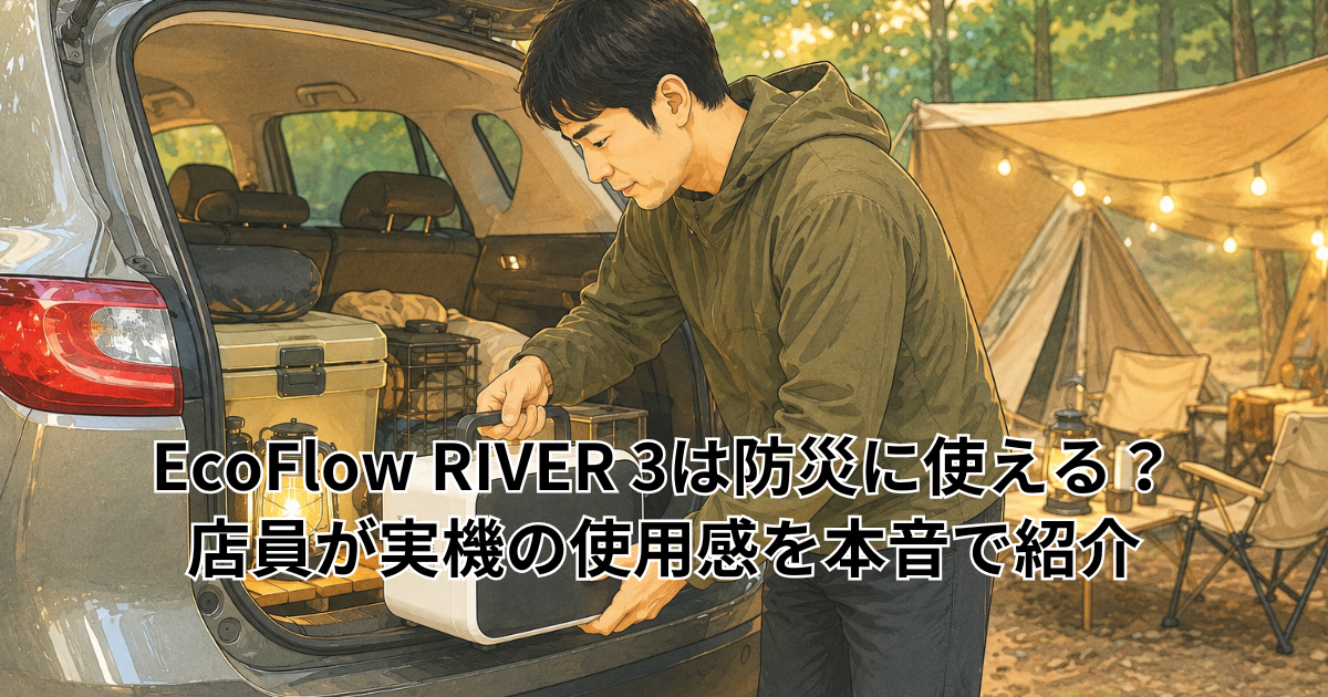 EcoFlow RIVER 3は防災に使える？ 店員が実機の使用感を本音で紹介